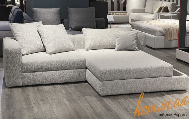 Блюбел. Диван кутовий з отоманкою. Boucle TOFFE.